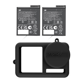 DJI Osmo Action Extreme Battery Plus (2-Pack) with Silicone Protector for Action 5 Pro /Action4/ 3 Bundle