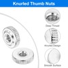 sourcing map 5Pcs M5 Knurled Thumb Nuts, Carbon Steel Round