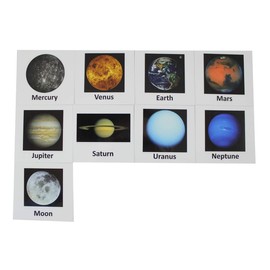 Curious Minds Busy Bags Universe Solar System Match with Cards Stress Ball Set - Educational Learning Toy - Outer Space Planets Montessori Nomenclature Science Work