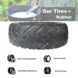 80/60‑6 Tubeless Tire 6 inch Vacuum Tires Front or Rear Thickened Anti-Skid