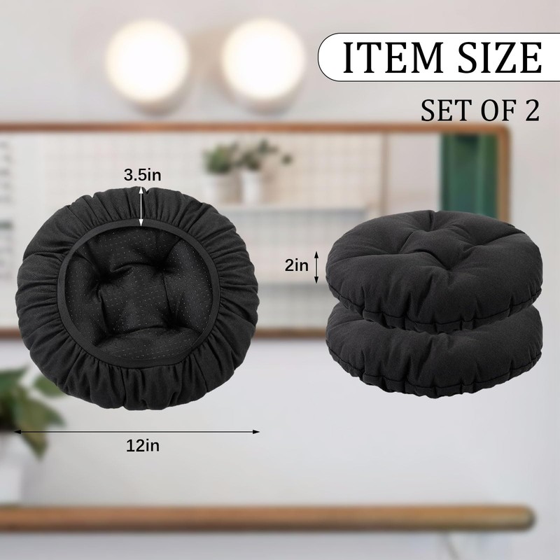 LYLNBYWK Bar Stool Covers Set of 2, Stool Covers Round