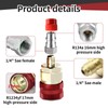2Pcs R1234yf to R134a Adapter Quick Couplers Recovery Machine Recharge