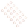 100pcs Heart Shape Paper Clips Cute Metal Paper Clips Portable