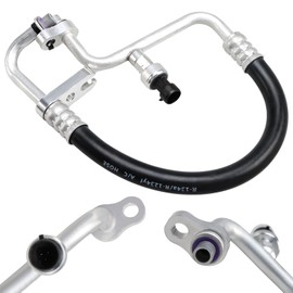 FUSCH Air Conditioning Compressor and Condenser Hose Assembly Compatible with Chevy Traverse 2009-2012 Buick Enclave 2008-2012 GMC Acadia 2007-2012 Saturn Outlook 2007-2010 Replace#: 15-34440