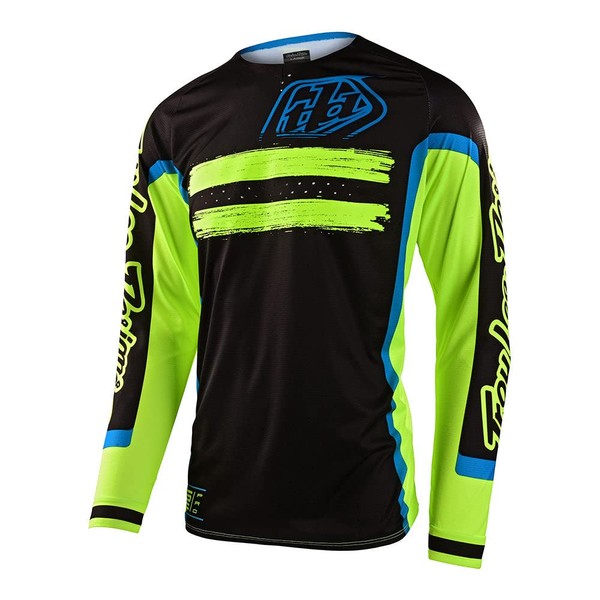 Troy Lee Designs Offroad Motocross Dirt Bike ATV Motorcycle Powersports Racing Jersey Shirt for Men, SE Pro (Marker Black/Yellow, XL)