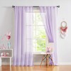 Treatmentex Pom-Pom Sheer Curtains for Kid's Room, 63" Linen Textured