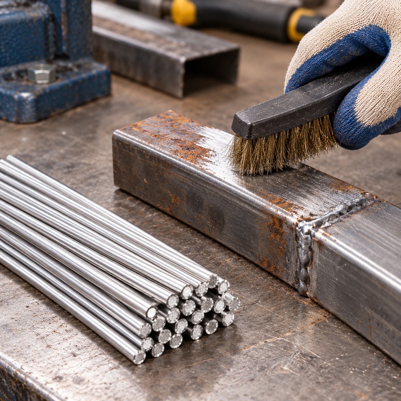 Aluminum Welding Rods for Metal Repair – 20-Piece Easy-Melt Cored