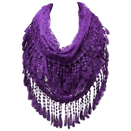 KMystic Lace Infinity with Fringe (L3 Purple)