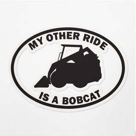 Decal Stickers of Animal Occupational S Ride Bobcat Occupation Premium Indoor (No Waterproof) Vinyl Decal Stickers for Laptop Phone Accessory Helmet Car Window Mug Tuber Cup Door Wall ANDVER306348aBL