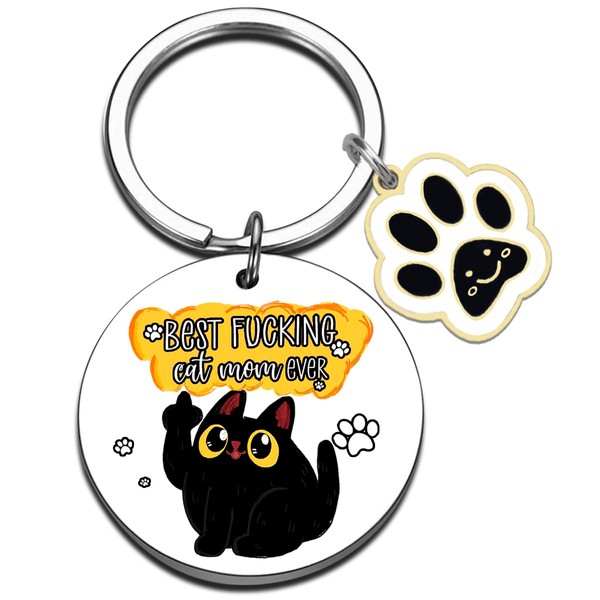 QUIHUD Cat Mom Gifts,Cat Gifts For Cat Lovers,Best Fucking Mom