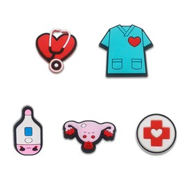 BOWNDY Medical Nurse Decoration Charms,Cute Charm Gift for Toddler Girls Kids Teens Women Adults,PVC Different Charms fit for Croc-Print Shoe Decoration