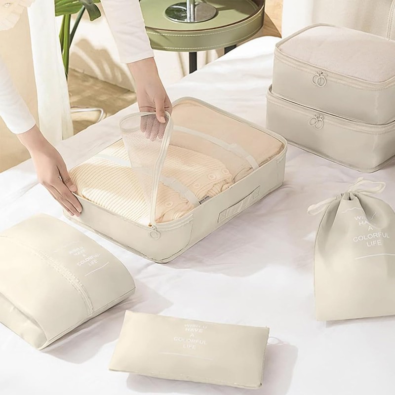 Packing Cubes for Suitcase,Lychico 9pcs Travel Luggage Packing Organizers Waterproof