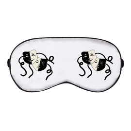'Comedy and Tragedy Masks' Sleep/Travel Eye Mask (EY00020526)
