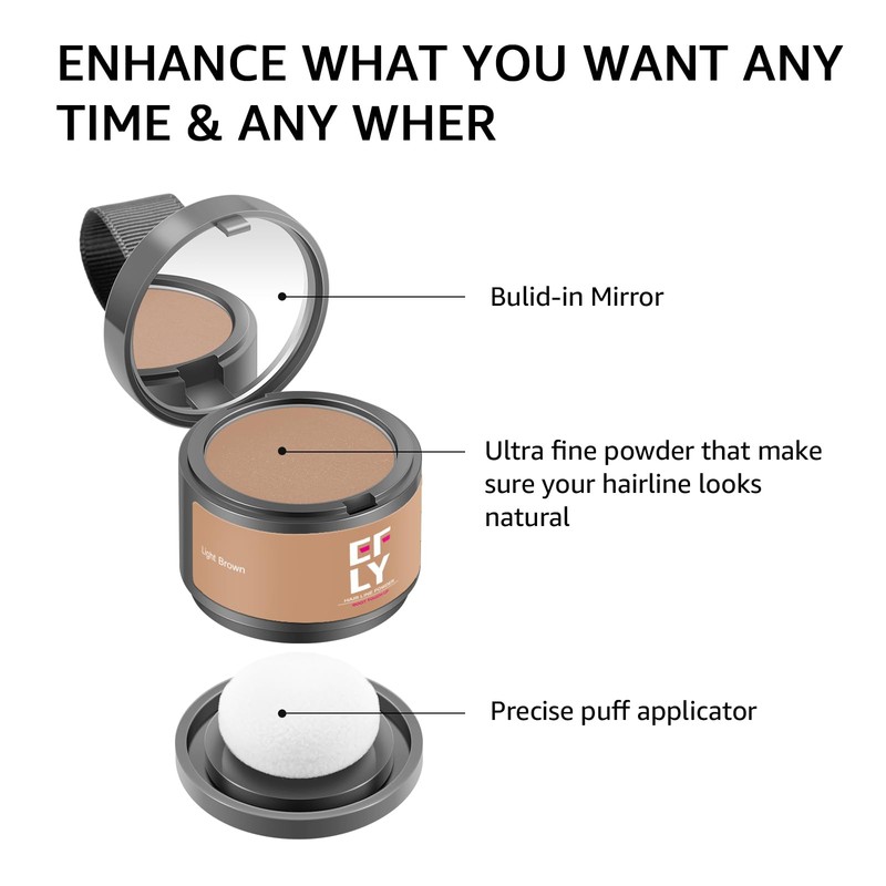 Root Touch Up Gray Shadow Powder - Cover Up for