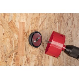 wolfcraft Hole Enlarging Tool for Hole Saws, Ø 54 - 70 mm I 5952000 I Hole saw guide for even, centred enlargement of existing boreholes