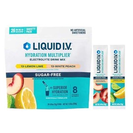 Liquid I.V. Sugarfree Hydration Multiplier Lemon Lime & White Peach - 58 Sticks