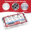 AIMUNOK 455Pcs E-Clip External Retaining Rings Snap Rings Assortment Set,