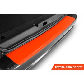 Luxshield Car Bumper Protector Set for Toyota Proace City I 2020-2024 - Rear Bumper guards for cars, anti scratch, Paint Protector For Sill Lip - Carbon Black