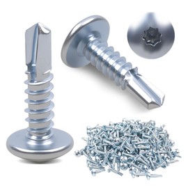 Trailer Screws Self Tapping Heavy-Duty Enclosed #10 x 3/4" Self-Drilling Sheet Metal Screws for Trailer & Cargo Trailer Exterior 200 Pack (Zinc Coated)