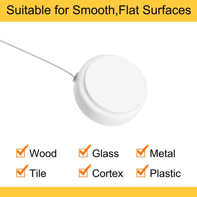 sourcing map 3.3ft Retractable Cable Lock with Latch Remote Control
