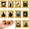 10 Pcs Miniature Accessories of Magic Frames Tiny Scary Photo