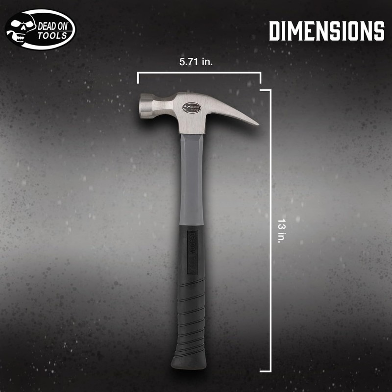 Dead On Tools-16oz Smooth Face Fiberglass Hammer,(DOHFG16S13)