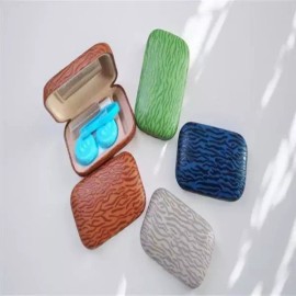 Contect 한달용 렌즈 케이스 일회용 투명 콘덱트 휴대용 [블랙] One Month Use Lens Case Disposable Transparent Contact Portable [Black]