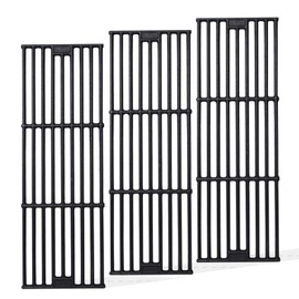 FlameDuty Cooking Grates Replacement Parts for Chargriller Gas Grill 2121,2123, 2222, 2828, 3001, 3030, 3725, 4000, 5050, 5252, 5650,9020,King Griller 3008, 5252,19 3/4" x 6 3/4" Each, 3 Pack