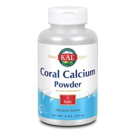 KAL Coral Calcium Powder 1000 mg Tablets, Unflavored, 8 Ounce by Kal                                                                                  
