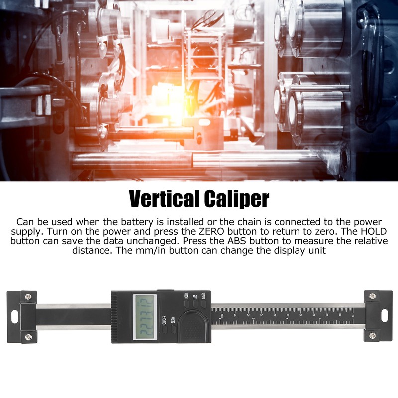 Vertical Digital Caliper Vernier Readout Linear Ruler Measuring Tool 0-150mm
