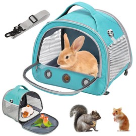 Small Pet Carrier Bag, 30 x 27 x 21 cm Portable Guinea Pig Carry Bag, Transport Box for Small Animals, Transport Box for Small Pets for Birds, Rats