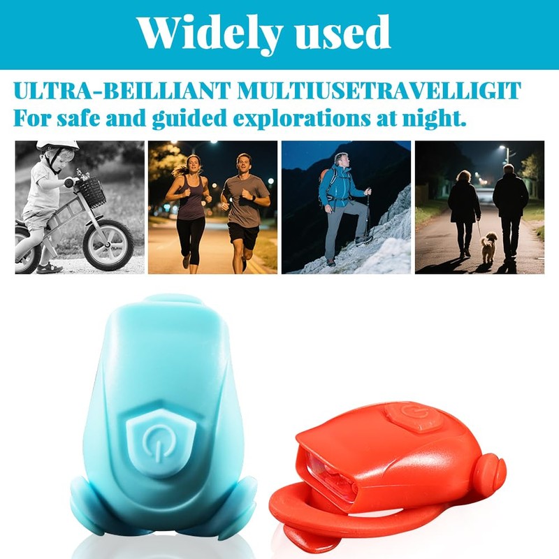 Editbar Pack of 2 Children's Scooter Light - LED Children's