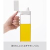 Yamazaki 1517 Seasoning Bottle with Lid, White, W 2.6 x