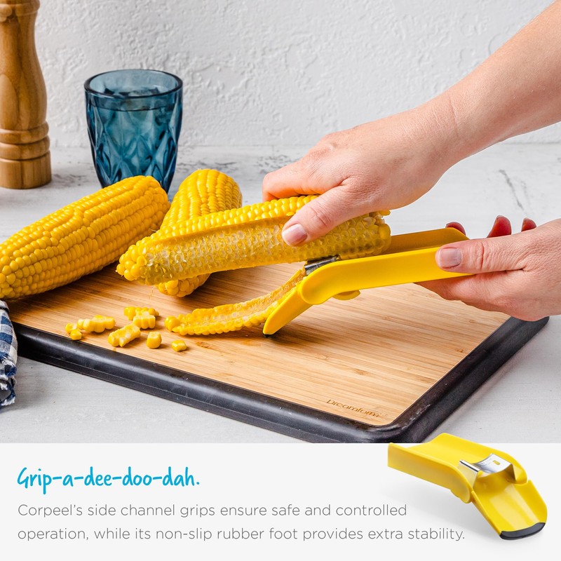 Dreamfarm Corpeel Easy, Speedy, Mess-Free Corn Peeler, Corn Stripper, Corn