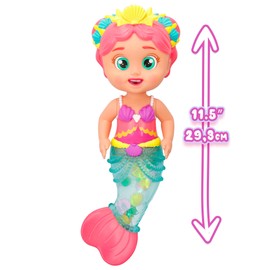 Bloopies Shimmer Mermaids Harper Collectable Bath and Water Toy A Mermaid that Splashes Water and Makes Bubbles! Gift Toy for Girls and Boys from 18 Months