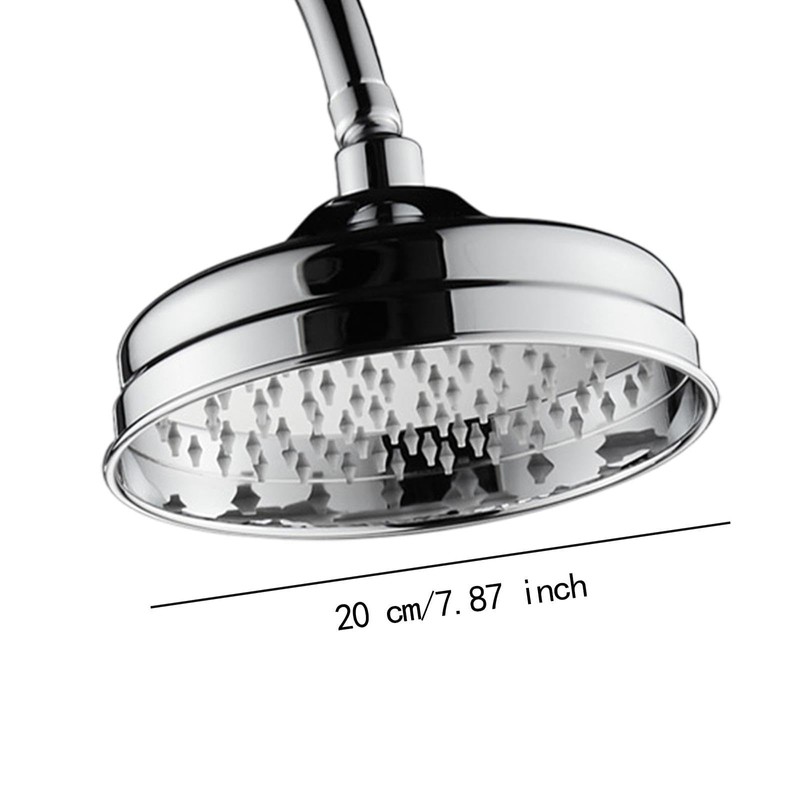 MagiDeal Rain Shower Head Round Replacement Accessory Sturdy Vintage 8