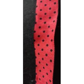 Wired 2.5 In Wide Red Black Polka Dot Ribbon Summer  Spring By Yard Bow Business