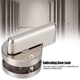 Door Lock Indicator, MY-402 Stainless Steel Bathroom Toilet WC Indicator Privacy Dead Bolt Door Lock Vacant Engaged Public Restroom Toilet Privacy Partition Door Lock Latch
