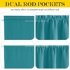NICETOWN Classroom Door Window Covers - Thermal Insulated Rod Pocket