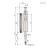Dial Indicator, Flat End Cover, ISO Design, Gemstone Bearing, Shockproof,