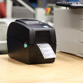 Labelident Thermotransfer Ink Ribbon - 110 mm x 74 m - Premium Resin Ink Ribbon Black, 1 Roll/n, 12 mm Core, Outer Wrap, Thermal Transfer Film for All Foil Labels