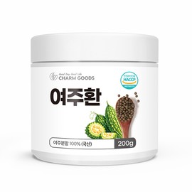 Charm goods Chamgoods Domestic bitter melon powder 100% bitter melon pill 200g bottle / 참굿즈 국산 여주분말 100% 여주환 200g 1병