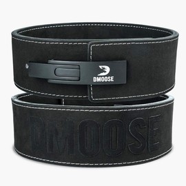DMoose 10MM Lever Weightlifting Belt With Lumbar Support - Color: Black, Size: S