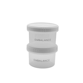 Will Max T12210 Enbalance Round Container (Round) XS 4.1 fl oz (130 ml), White, Set of 2, Made in Japan