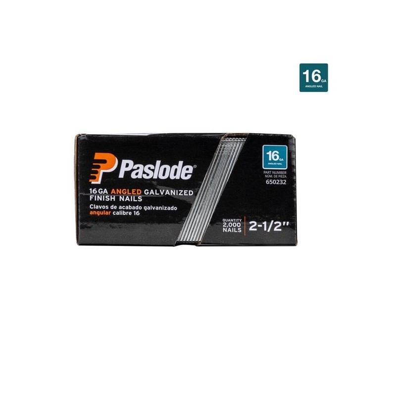 2-1/2 in. x 16-Gauge Galvanized Angled Finish Nails (2,000-Pack)2,000