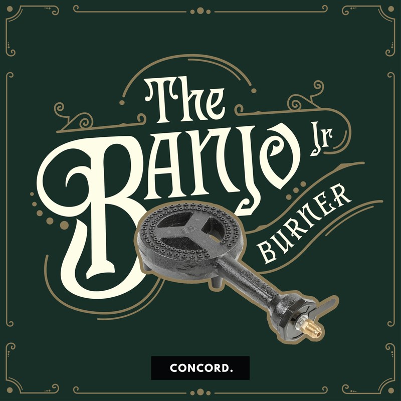 CONCORD 6" Diameter High Pressure Banjo Jr Burner Head with