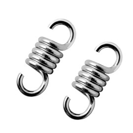 ABRVUAHM Hammock Spring 2pcs, Heavy duty Spring Stainless Steel Extension Spring Hook for Garden Swing Hammock Hanging Chair, Punch Bag，Hanging Hammock Chairs and Porch Swings