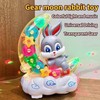 Baby Rabbit Toys, Gear Moon Rabbit Toy with Lights and