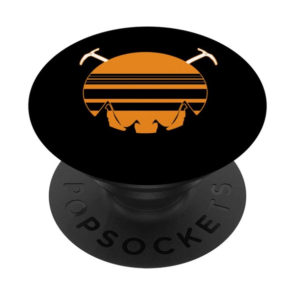Rock Climbing | Retro Mountain Climber | Ice Climbing PopSockets