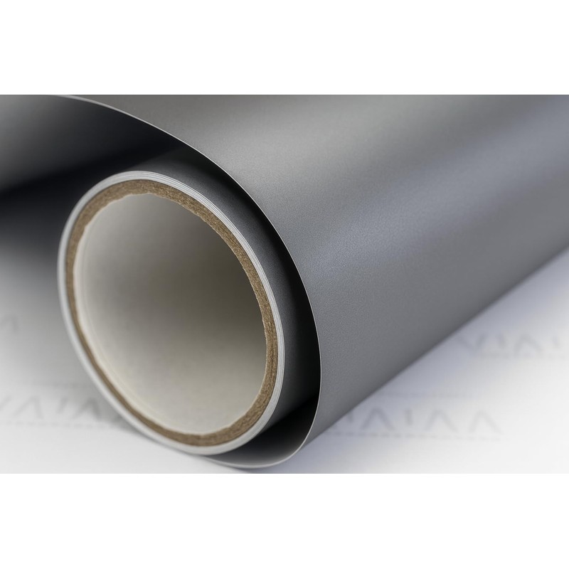 Matte Gun Metal Grey Vinyl Wrap Roll with Air Release